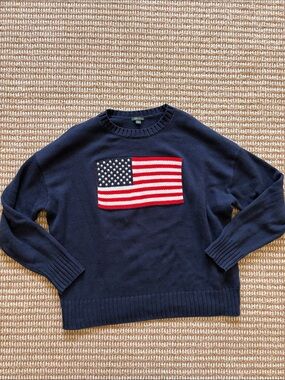 wild fable Navy American Flag Sweater